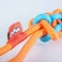 Coockoo Twisting Tugger Dog Toy - Blue/Orange