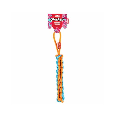 Coockoo Twisting Tugger Dog Toy - Blue/Orange