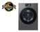 سامسونج غسالة اتوماتيك امامية، تنشيف كلي، سعة 21 كجم ( تنشيف 12 كجم - smart LCD Screen, Direct Drive, Dark Steel )، استيل - WD90F21BCSYL