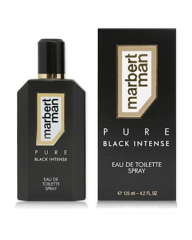 Marbert Man Pure Black Intense perfume for men, Eau de Toilette, 125ml