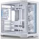 Majesty Mavera Pro Mid Tower PC Case, 7 Pre-Installed Infiniti ARGB Fans, ATX Support, 360mm Water Cooler Support, Type-C &amp; 2 x USB 3.0 Ports, Back-Connect Design, White