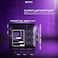 Majesty Falcon Mid-Tower PC Case, Hi-End Pro Design, 8 Pre-Installed 120mm Infinity ARGB Fans, ATX Support, 360mm Water Cooler Support, Type-C &amp; 2 x USB 3.0 Ports, Back-Connect Design, Black