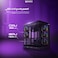 Majesty Falcon Mid-Tower PC Case, Hi-End Pro Design, 8 Pre-Installed 120mm Infinity ARGB Fans, ATX Support, 360mm Water Cooler Support, Type-C &amp; 2 x USB 3.0 Ports, Back-Connect Design, Black