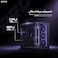 Majesty Mavera Pro Mid Tower PC Case, 7 Pre-Installed Infiniti ARGB Fans, ATX Support, 360mm Water Cooler Support, Type-C &amp; 2 x USB 3.0 Ports, Back-Connect Design, Black