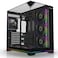 Majesty X Space Plus Mid-Tower PC Case, 7 x 120mm Infinity ARGB Fans, ATX Support, 360mm Water Cooler Support, Type-C &amp; 2x USB 3.0 Ports, Back-Connect Design, RGB Ambient Lighting, Black