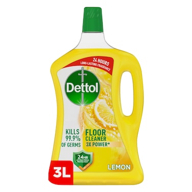 Dettol Antibacterial Floor Cleaner Lemon Scent, 3L