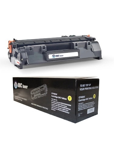 The HP 201A Yellow Compatible OBC Toner Cartridge delivers professional, high-quality printing with a print yield of up to 1,400 pages. Ideal for offices requiring accurate, color printing
