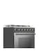Toshiba Gas Cooking Range 60cm, 4 Gas Burners, Full Safety RLA1-60MG4GE(GMR)-SA Grey/Black