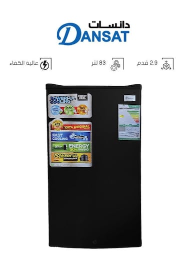 Single Door Refrigerator - 2.9 Cft - 83 L DNFS140R-B Black