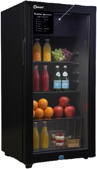 Dansat Refrigerator With Freezer, Single Door, 2.9 Feet, 83 Liters, DAN210SC, Black (Installation Not Included)