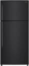 ثلاجة ببابين مع فريزر علوي مزودة بتقنية تدفق الهواء المتعدد ومحرك انفرتر، سعة 509 لتر، لون أسود - موديل LT19CBBMIN