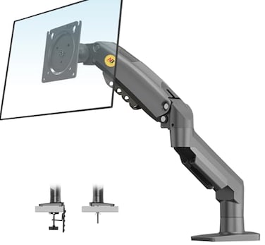 NB North Bayou Monitor Desk Mount Stand Full Motion Swivel Monitor Arm With Gas Spring For 17-30''Monitors(Within 4.4lbs To 19.8lbs) Computer Monitor Stand F80