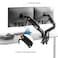 NB North Bayou Dual Monitor Desk Mount Stand Full Motion Swivel Computer Monitor Arm For Two Screens 17-27 Inch With 4.4~19.8lbs Load Capacity For Each Display F160