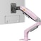 NB Nortbayou Universal Monitor Stand Single Arm Swivel Monitor Stand With Gas Spring Arm For 17-30 Inch (2K-9K) F80 Screens (Pink)
