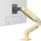 NB Nortbayou Universal Monitor Stand Single Arm Swivel Monitor Stand With Gas Spring Arm For 17-30 Inch (2K-9K) Monitors Yellow F80-XD