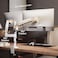 NB North Bayou Dual Monitor Desk Mount Stand Full Motion Swivel Computer Monitor Arm Fits 2 Screens up To 27'' With Load Capacity 4.4~19.8lbs For Each Monitor H180-W