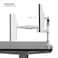 NB North Bayou Dual Monitor Desk Mount Stand Full Motion Swivel Computer Monitor Arm Fits 2 Screens up To 27'' With Load Capacity 4.4~19.8lbs For Each Monitor H180-W