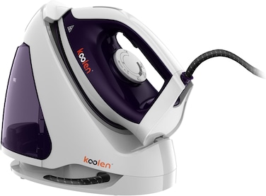 مكواة بخار من كولن، 2200 واط، سعة 1.2 لتر، أبيض وأرجواني