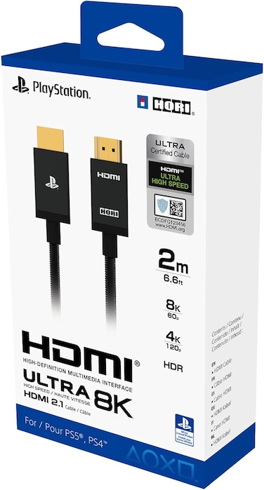 هوري كابل HDMI فائق السرعة لجهاز بلاي ستيشن 5 - مرخص رسميًا من سوني