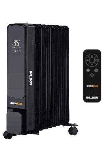 بالسون مدفأة كهربائية مملوءة بالزيت، 11 زعنفة، 2500 واط، جهاز تحكم عن بعد