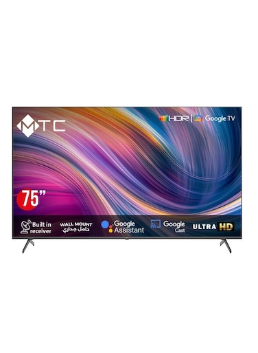 شاشة 75 بوصة GOOGLE TV سمارت MT75UH450GO-UHD