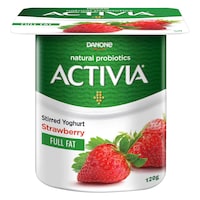Activia Stirred Yoghurt Full Fat Strawberry 120 g
