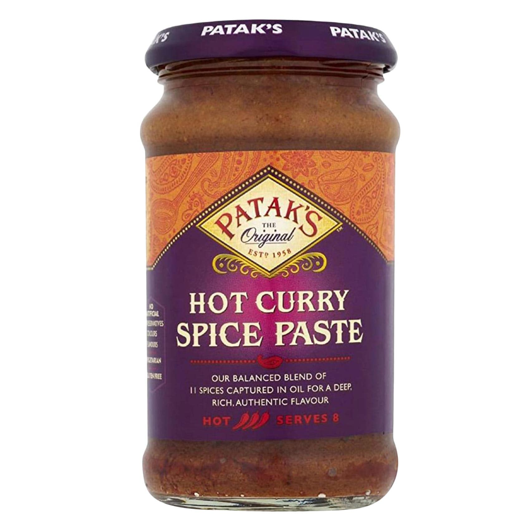 Buy Patak's Hot Curry Spice Paste 283g Online | Carrefour KSA