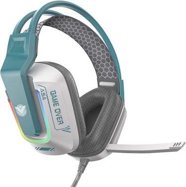 ASA A80 Surround Headset White And Phosphorous