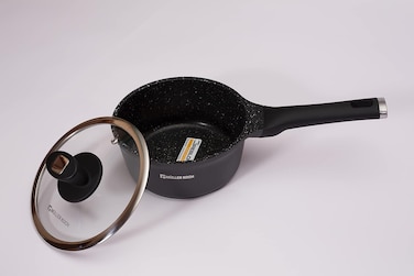 Muller Koch Saucepan 18 Cm 1.8 Liter ,Die-Cast Aluminum German Nonstick Marble Granite Coating, PFOA FREE - MK-5032