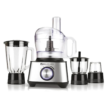 Muller Koch Multipurpose Food Processor, 1000 Watts, Steel, MK-6021