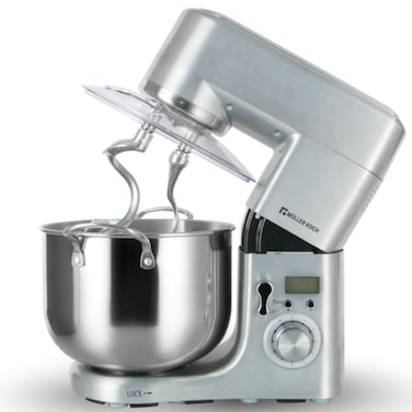 Muller Kitchen Stand Mixer, 10L Stainless Steel Bowl, 1300W, Steel, MK-6043