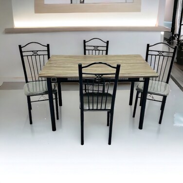 Wood Dining Table - 4 Chairs