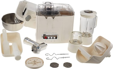 Refura 10 In 1 Food Processor Multi-Functional With Blender, Grinder Mill, Juicer Extractror, Whisk, Dough Maker, Citrus Juicer, RE-10211