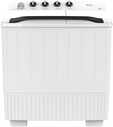 GSTT14XW General Supreme Twin Tub Semi Automatic Washing Machine 14KG, White,GSTT14XW