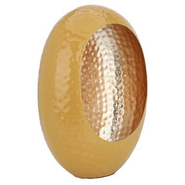 فانوس حديدي السيف، 27×14×34 سم، بيضاوي - برتقالي