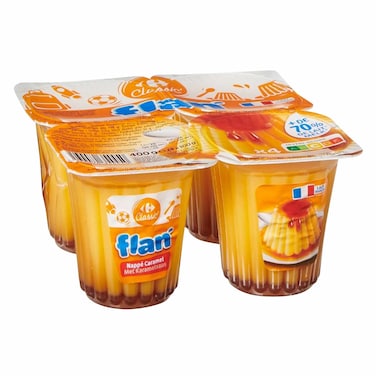 Carrefour Caramel Custard 100g &times; 4