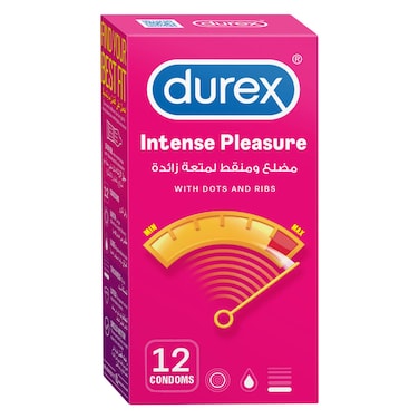 Durex Intense Pleasure Condoms 12s