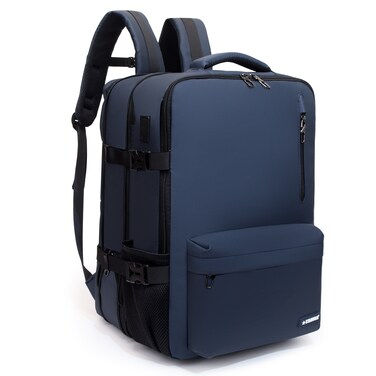 STARGOLD 17.5" Backpack With Front Pocket, USB Port, Expandable Design, Side Mesh Pocket, Four Buckles And Computer Compartment For Travel, Business And Daily Use