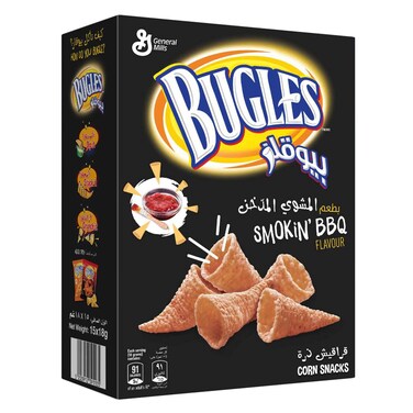 بيوقلز سناك ذرة بالباربكيو 15 جرام× 12