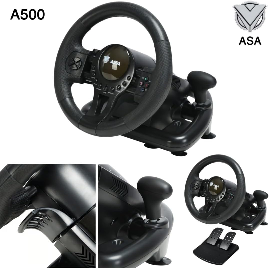 Buy ASA A500 Racing Controller Wheel - 180 Degree Rotation Steering ...