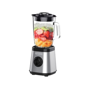 GS General Supreme GSBL15B1M Electric Blender, 1.5 Liter Capacity, Glass Jar, 1000 Watts, Steel