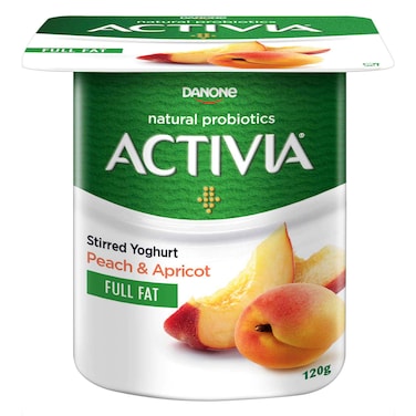 Activia Yoghurt Peach &amp; Apricot 120g