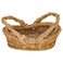 Oval Rattan Serving Basket Alsaif Gallery, 22&times;20&times;6 cm - Beige