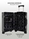 SpinDisc Dark Grey 20-Inch Cabin Luggage with Spinner Wheels and Self-Rebound Handle