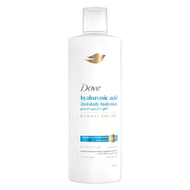 Dove Shampoo + Conditioner, 2In1 Daily Hydration, 400ml
