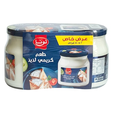 لونا جبنة ابيض 500جرام × 2