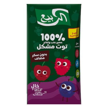 الربيع عصير خليط العنب والتفاح والتوت ، 120 مل