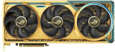 ASUS ROG Astral GeForce RTX 5090 Dhahab OC Edition, 32GB GDDR7, Quad-Fan Force Cooling, AI Performance 3593 TOPS, Gold