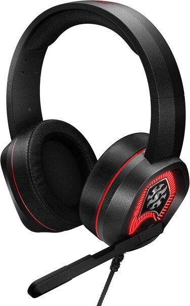 XPG EMIX H20 Wired Virtual 7.1 Surround Sound 50mm Drivers RGB Gaming Headset With Adjustable Microphone