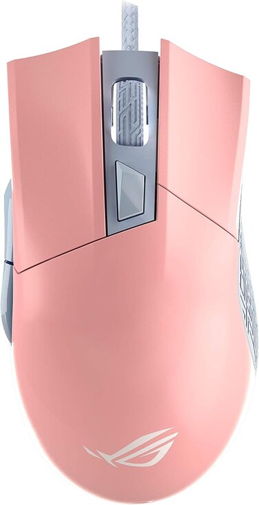 Asus ROG Gladius II Origin PNK LTD Gaming Mouse, 12000 DPI, Omron Switches, RGB Lighting, Retail, Pink